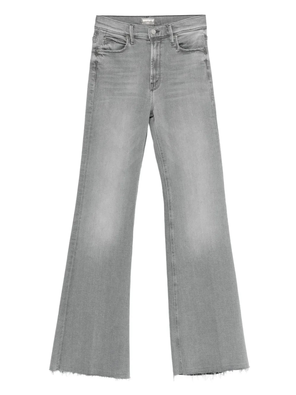 Frayed-hem Flare Jeans