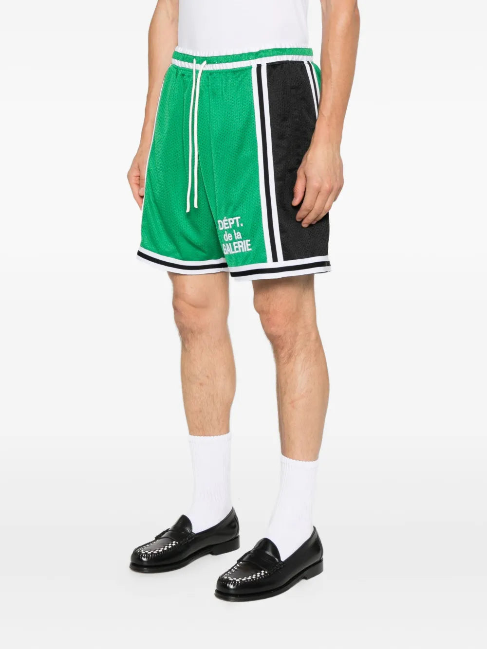 French-logo mesh shorts-GALLERY DEPT.-Verso