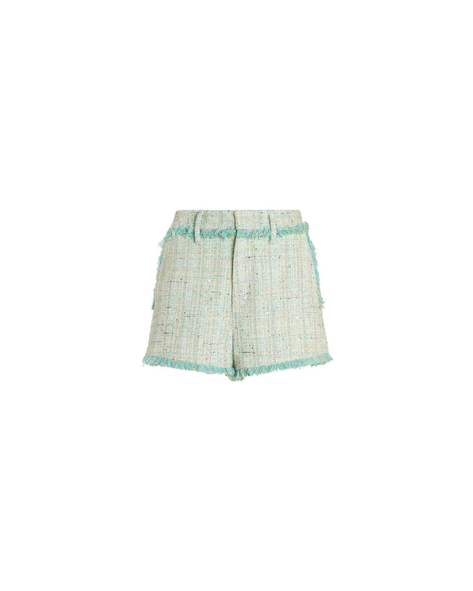 Fringed jacquard shorts-GENNY-Verso