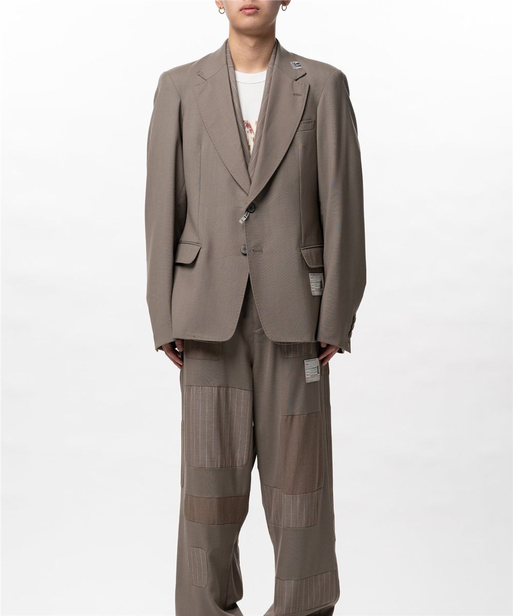 Front layered wool jacket-MAISON MIHARA YASUHIRO-Verso