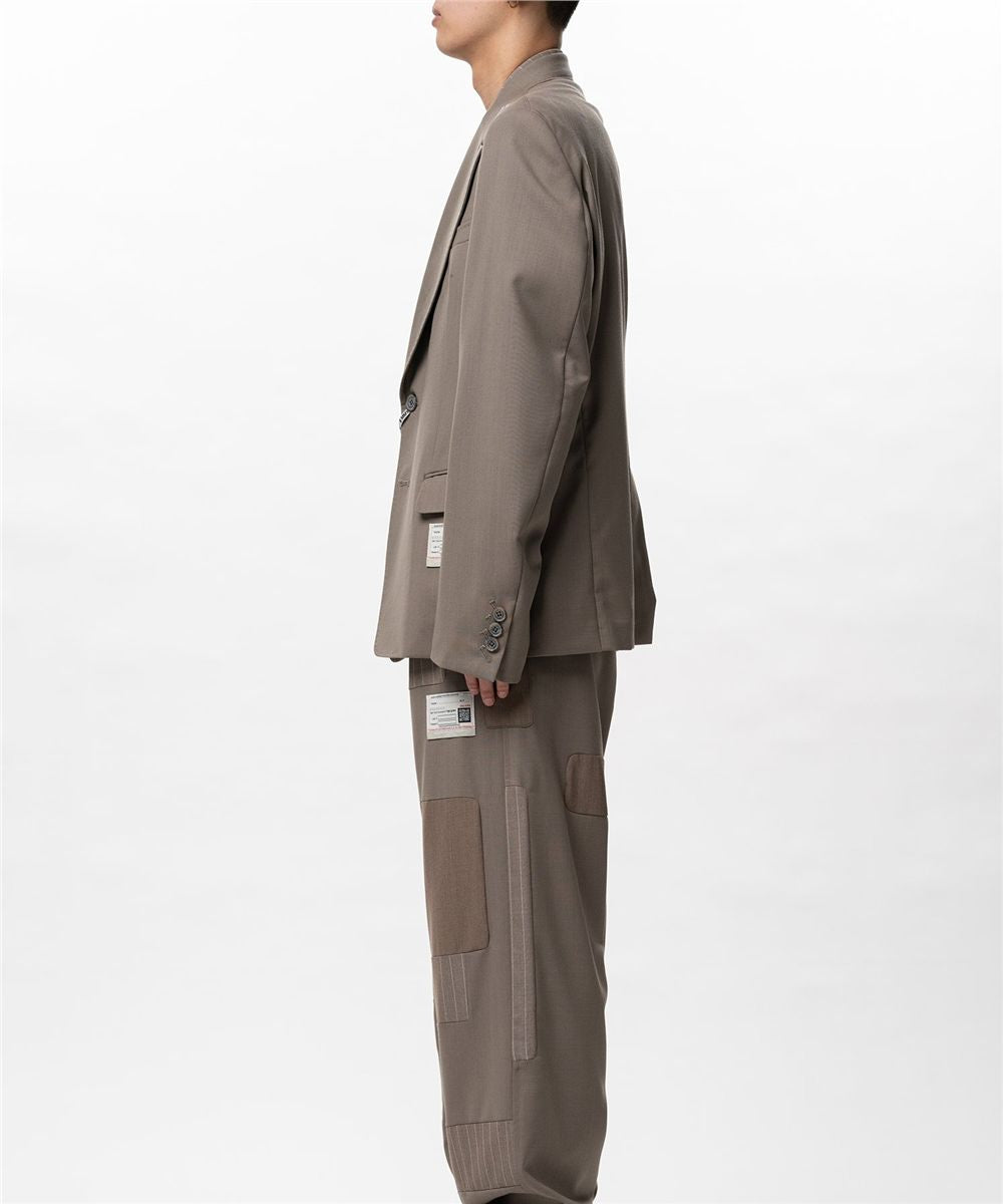 Front Layered Wool Jacket