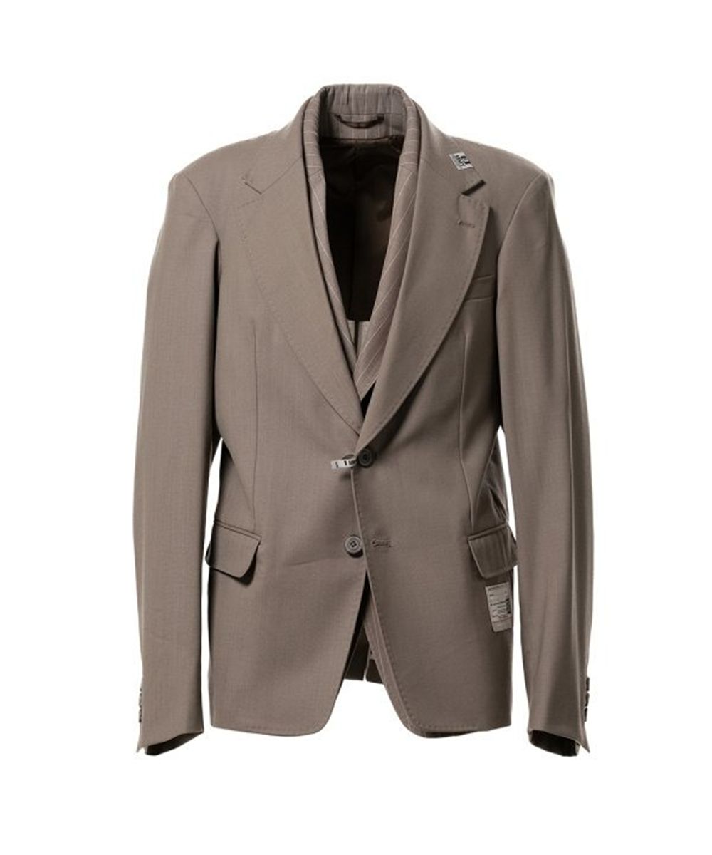 Front layered wool jacket-MAISON MIHARA YASUHIRO-Verso