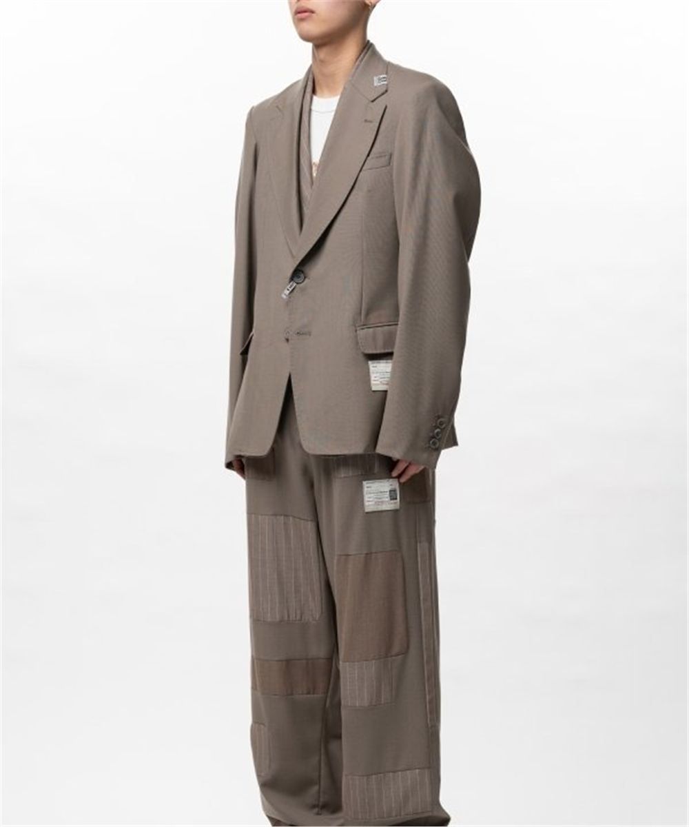 Front layered wool jacket-MAISON MIHARA YASUHIRO-Verso