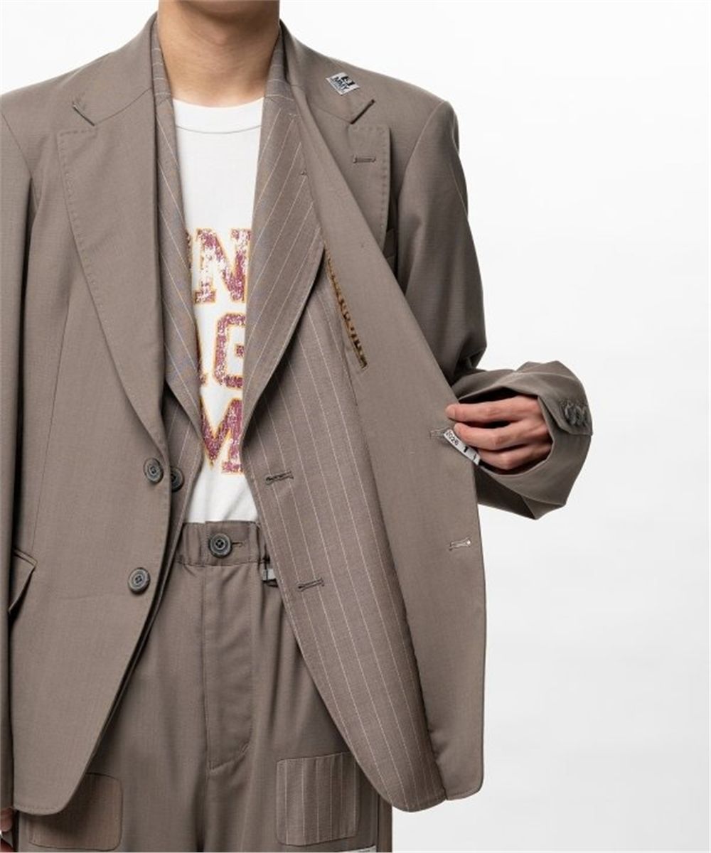 Front layered wool jacket-MAISON MIHARA YASUHIRO-Verso