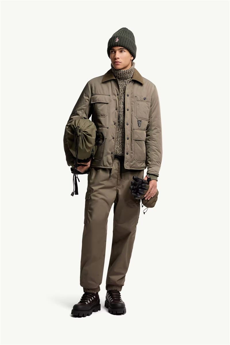 Gabardine cargo trousers-MONCLER-Verso