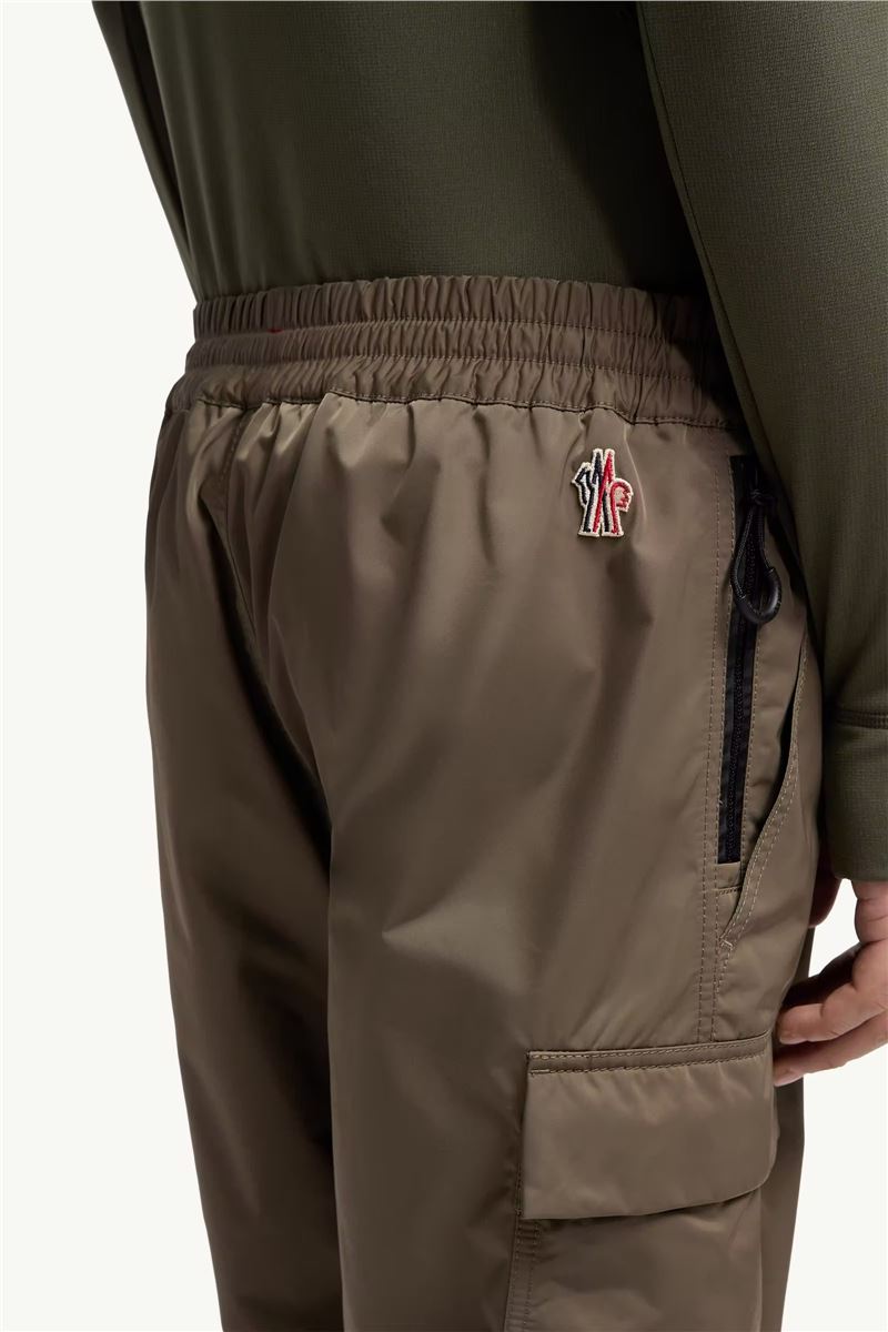 Gabardine cargo trousers-MONCLER-Verso