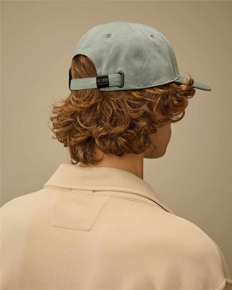 Gabardine logo cap-C.P. COMPANY-Verso