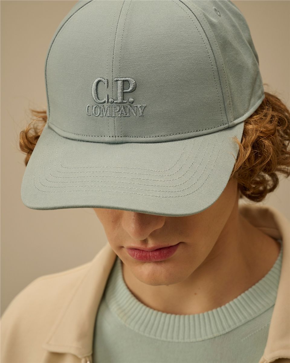 Gabardine logo cap-C.P. COMPANY-Verso