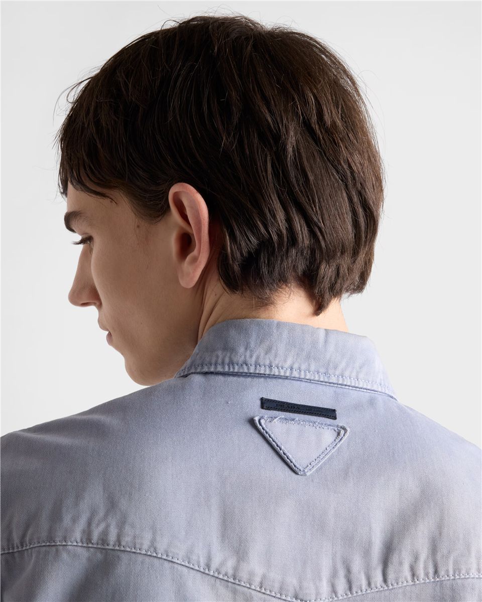 Gabardine shirt-PRADA-Verso