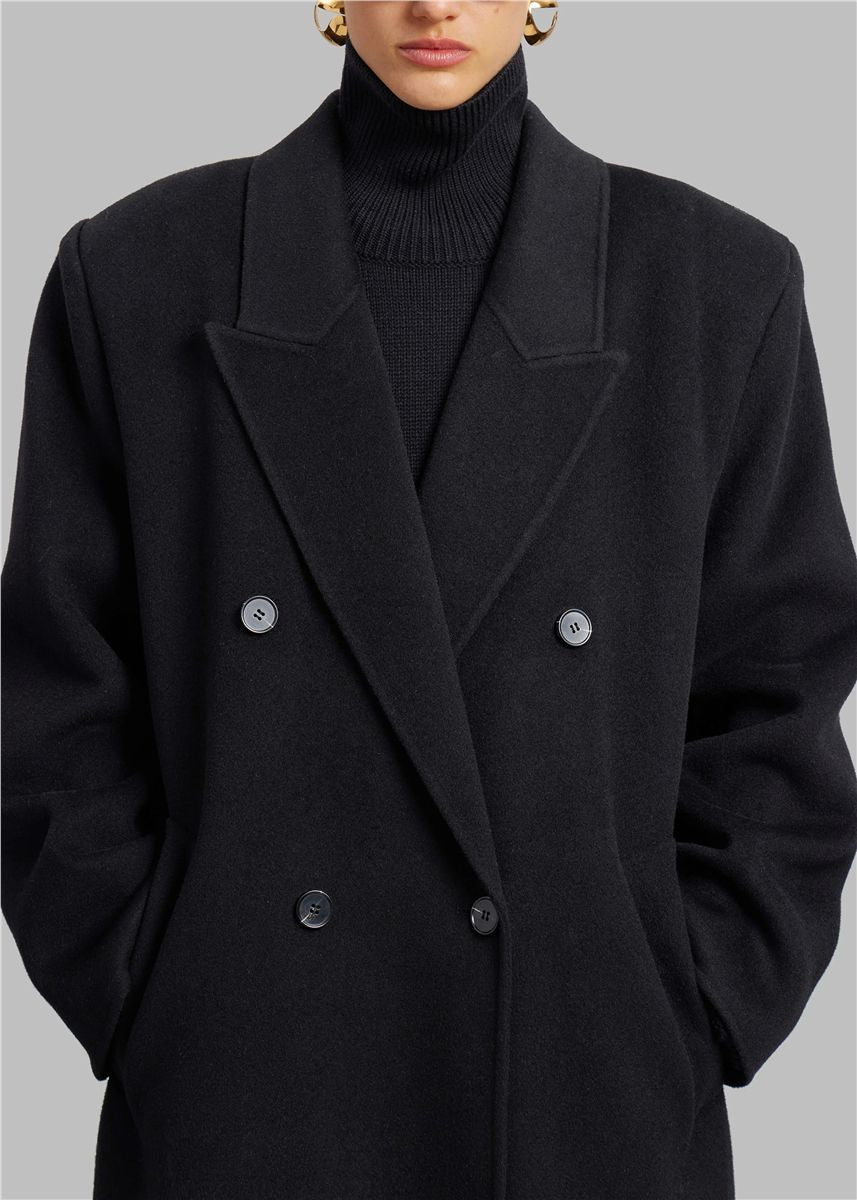Gaia double breasted coat-THE FRANKIE SHOP-Verso