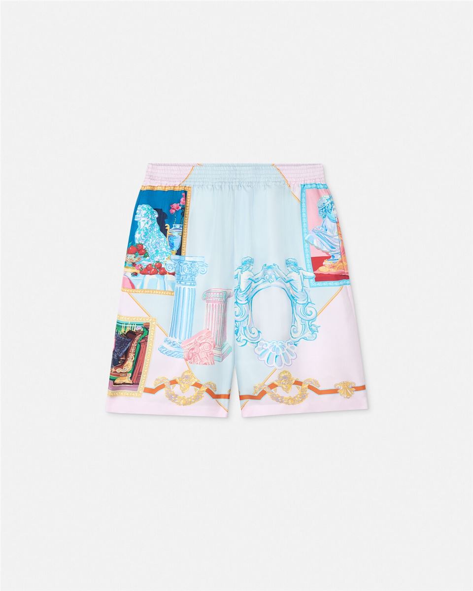 GALLERY SILK SHORTS - VERSACE - Verso