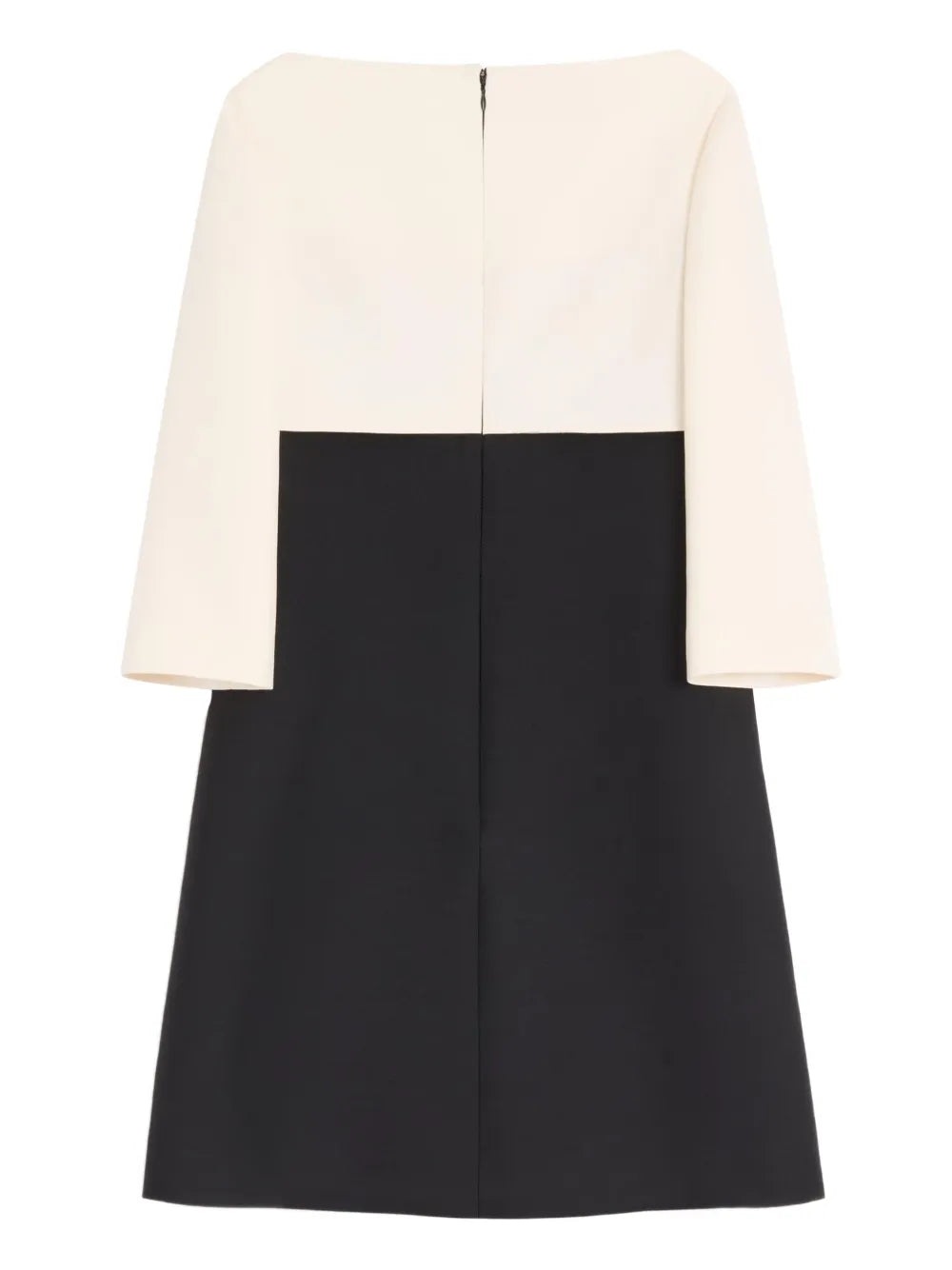 Garavani Bow Contrasting Sleeves Midi Dress-VALENTINO-Verso
