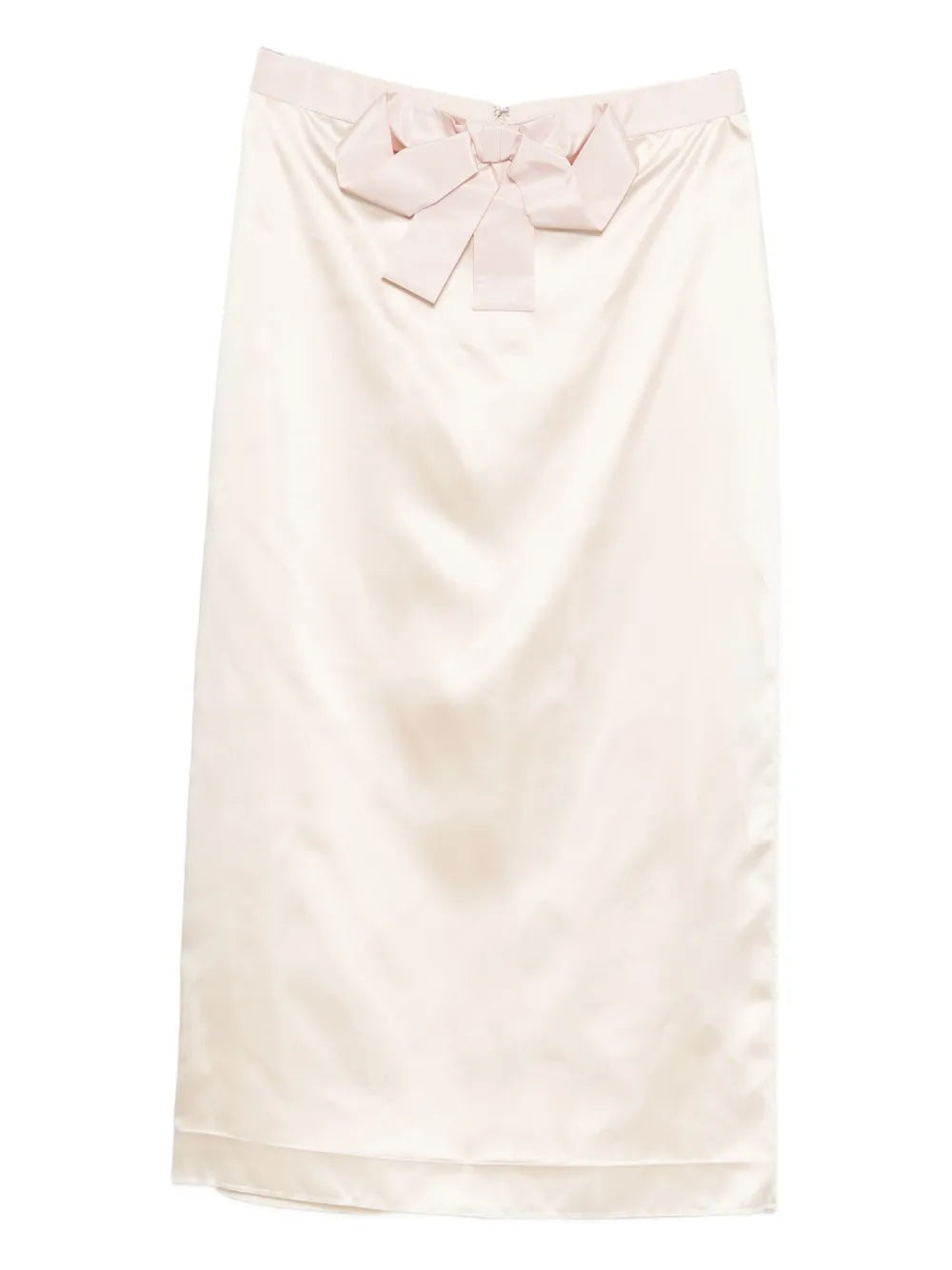 Garavani Bow-detail Silk Skirt-VALENTINO-Verso