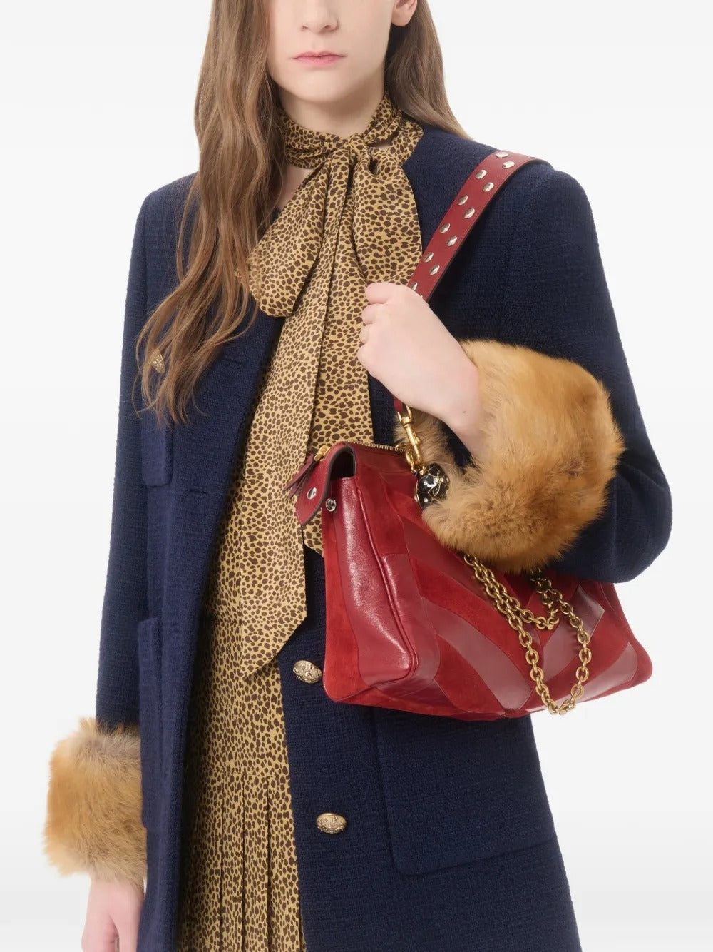 Garavani caban in plain wool tweed-VALENTINO-Verso