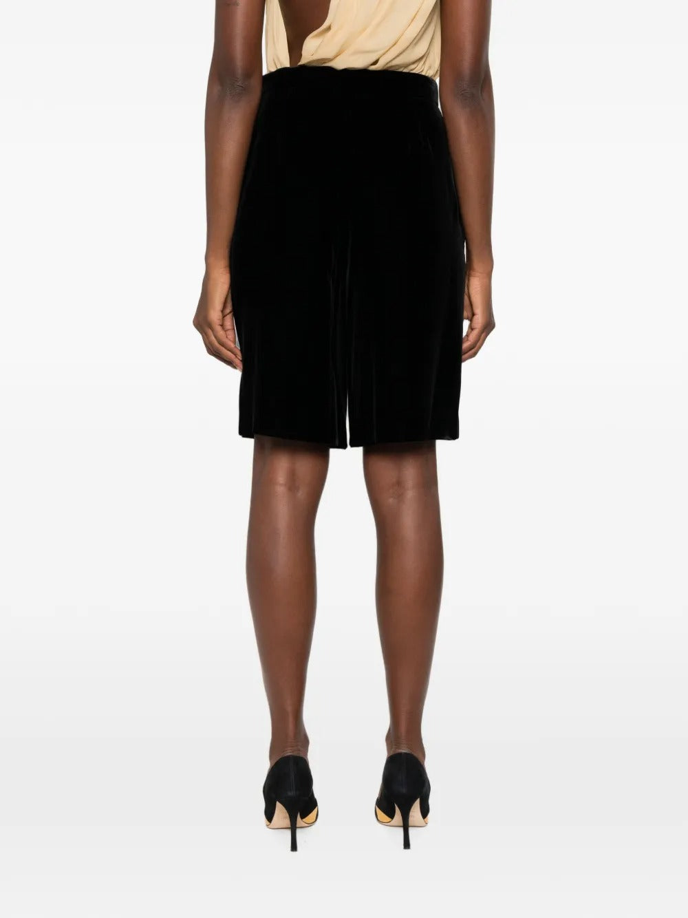 Garavani concealed-fastening shorts-VALENTINO-Verso