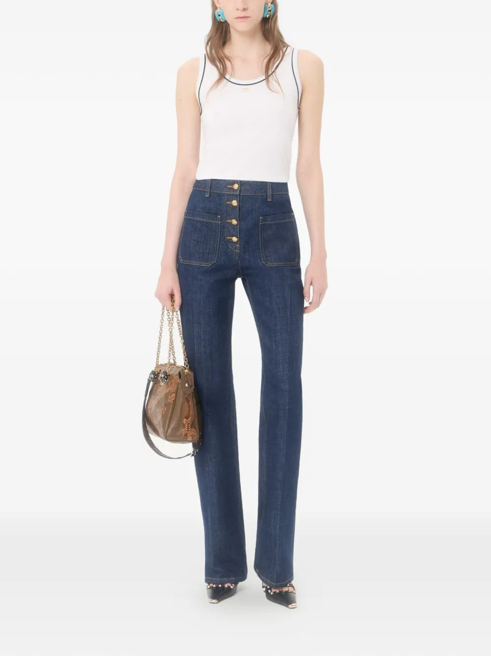 Garavani cotton jersey top-VALENTINO-Verso
