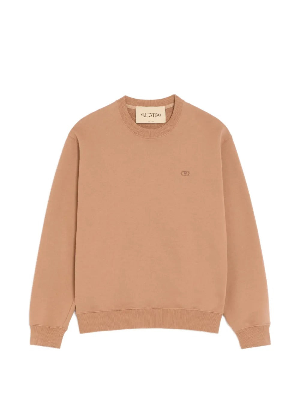 Garavani cotton sweatshirt with vlogo embroidery-VALENTINO-309331-S-Verso