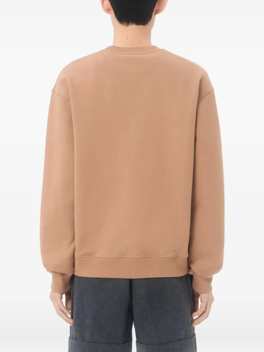 Garavani cotton sweatshirt with vlogo embroidery-VALENTINO-Verso