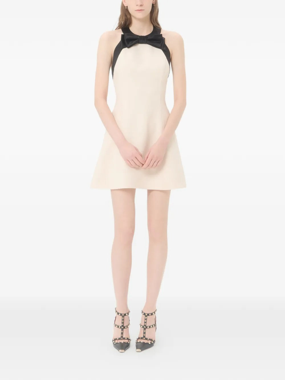 Garavani crepe couture short dress-VALENTINO-Verso