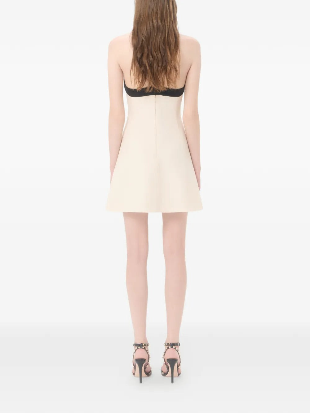 Garavani crepe couture short dress-VALENTINO-Verso