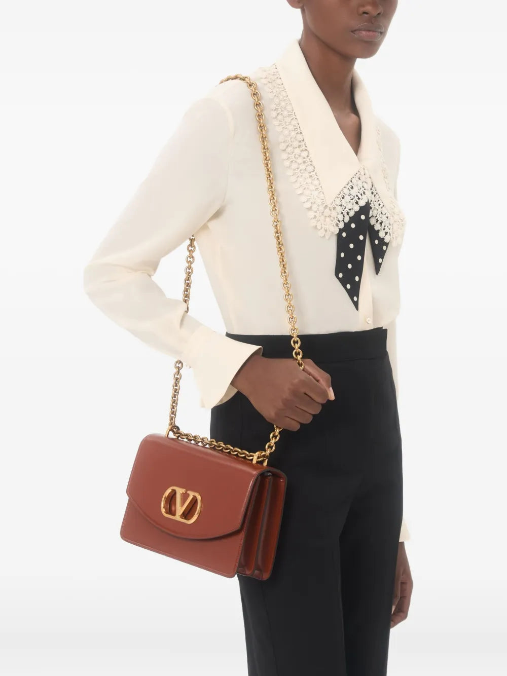 Garavani crepe de chine shirt-VALENTINO-Verso