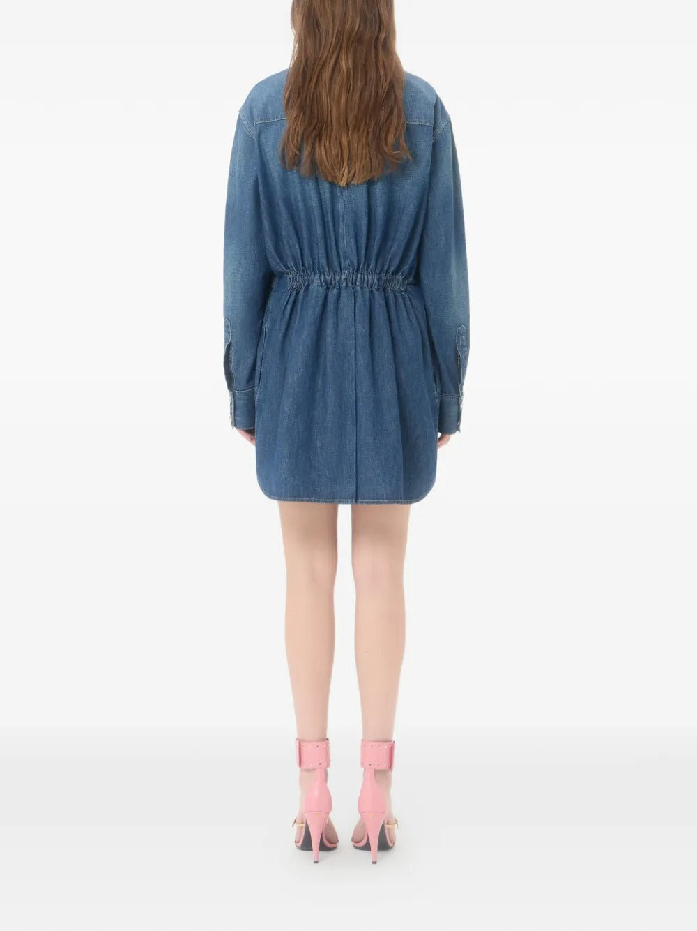 Garavani denim midi dress-VALENTINO-Verso