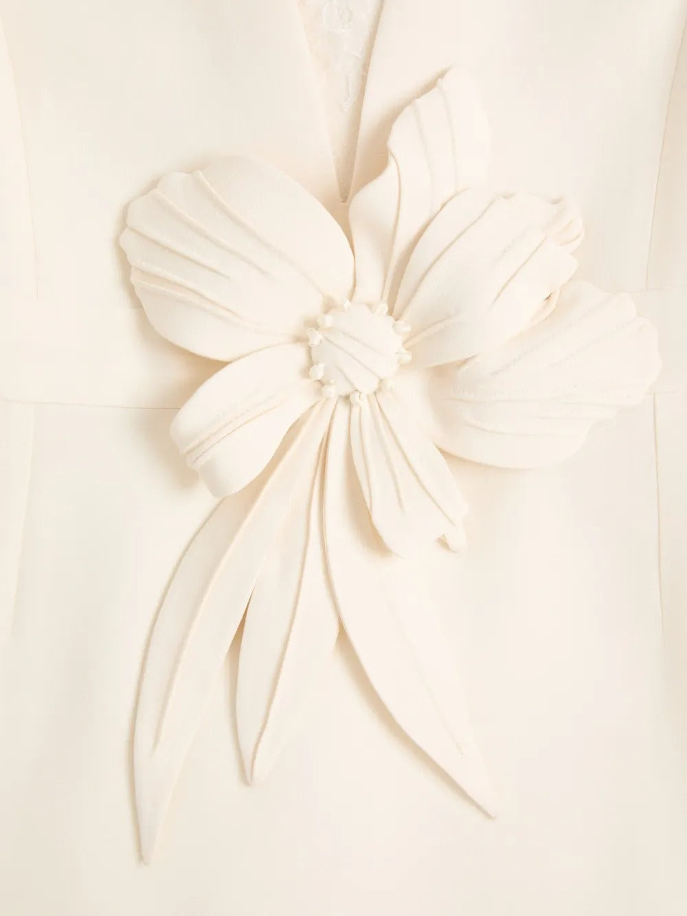 Garavani embroidered crepe couture dress-VALENTINO-Verso