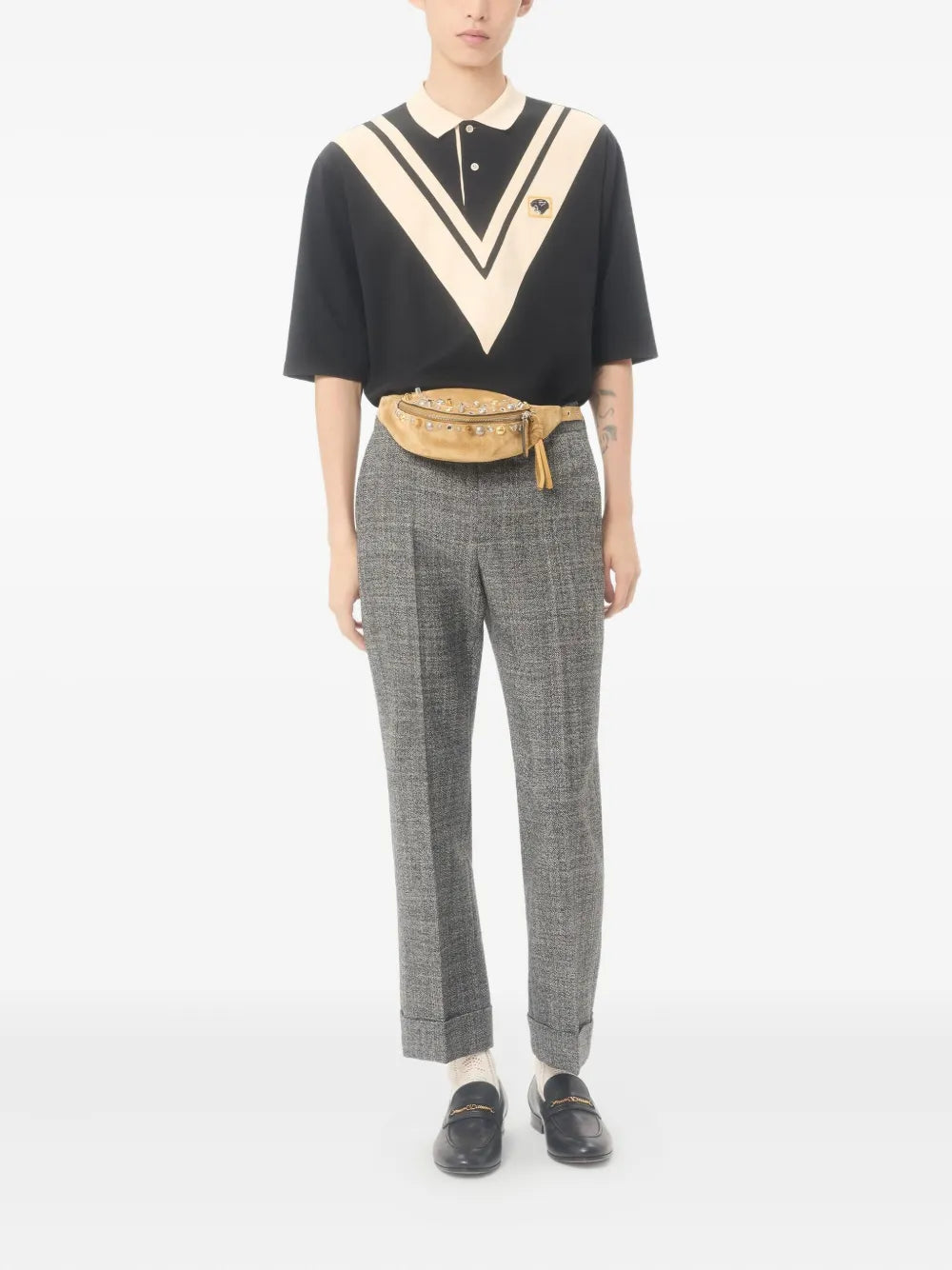 Garavani embroidered polo shirt-VALENTINO-Verso