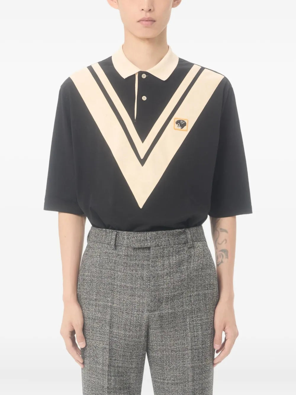 Garavani embroidered polo shirt-VALENTINO-Verso