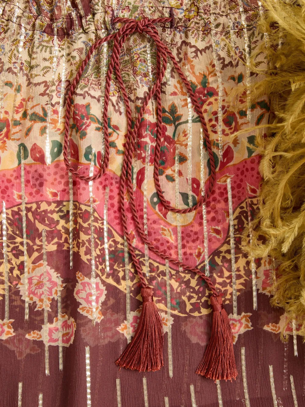 Garavani feather paisley-motif blouse-VALENTINO-Verso