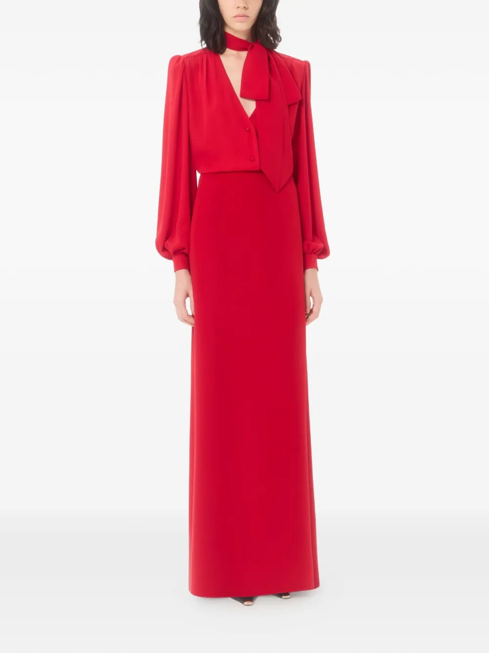 Garavani georgette blouse-VALENTINO-Verso
