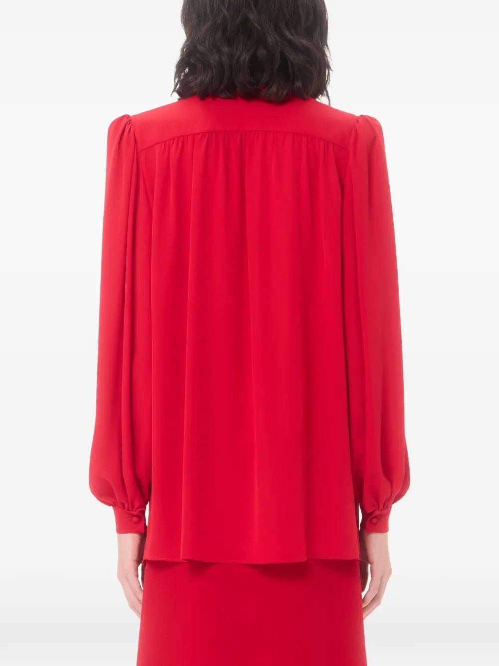 Garavani georgette blouse-VALENTINO-Verso