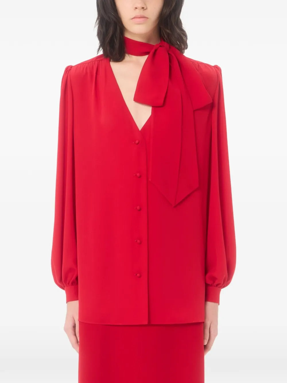 Garavani georgette blouse-VALENTINO-Verso