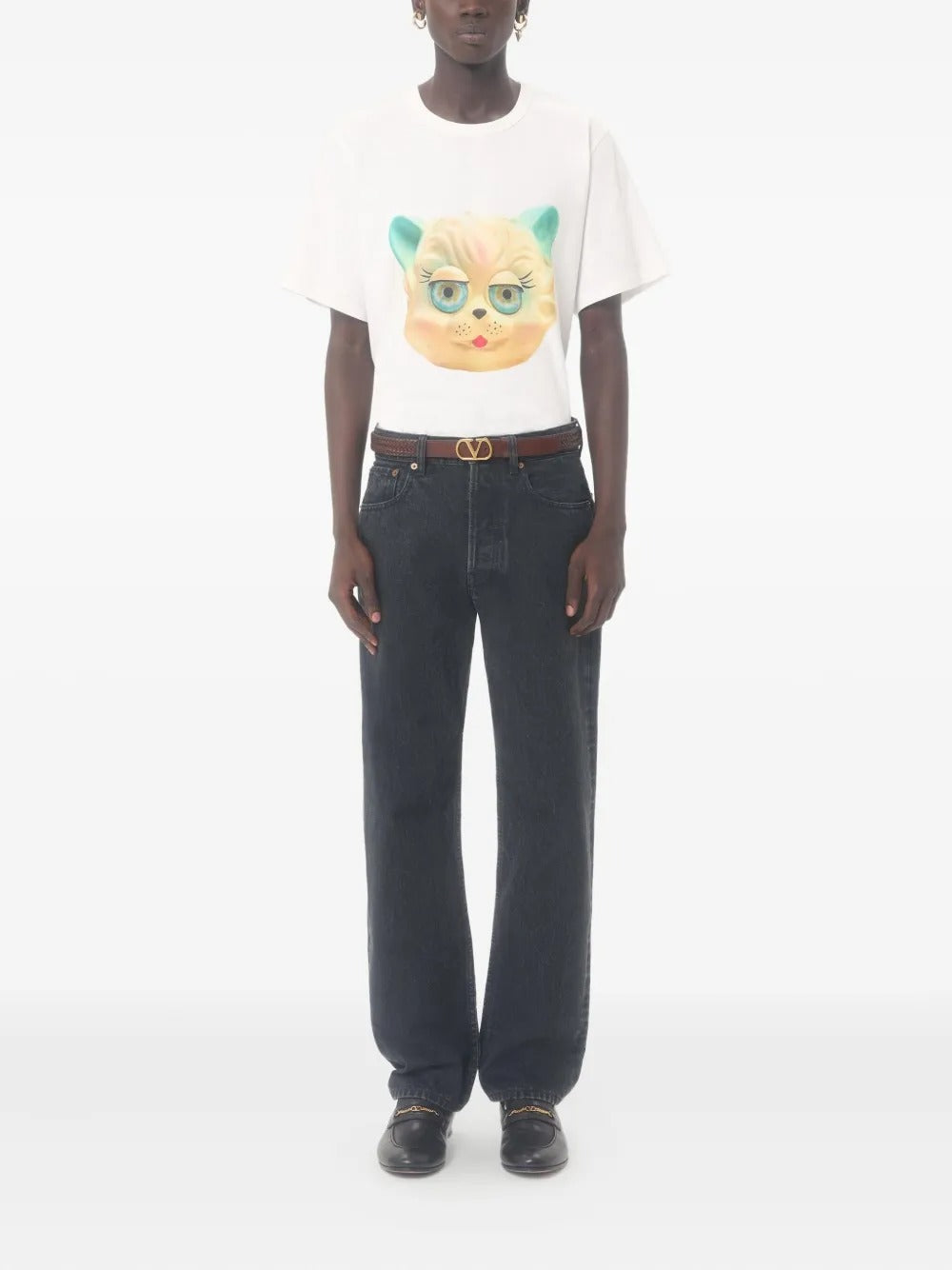 Garavani Le Chat de la Maison-print T-shirt-VALENTINO-Verso