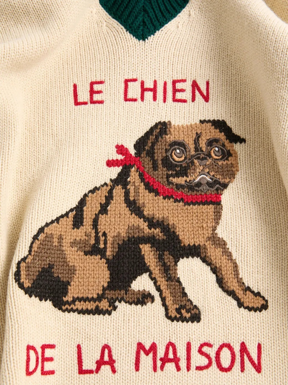 Garavani le chien de la maison jacquard wool sweater-VALENTINO-Verso