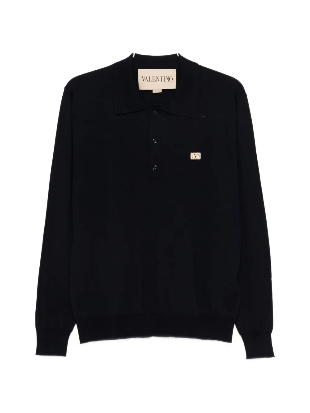 Garavani logo-plaque polo shirt-VALENTINO-Verso