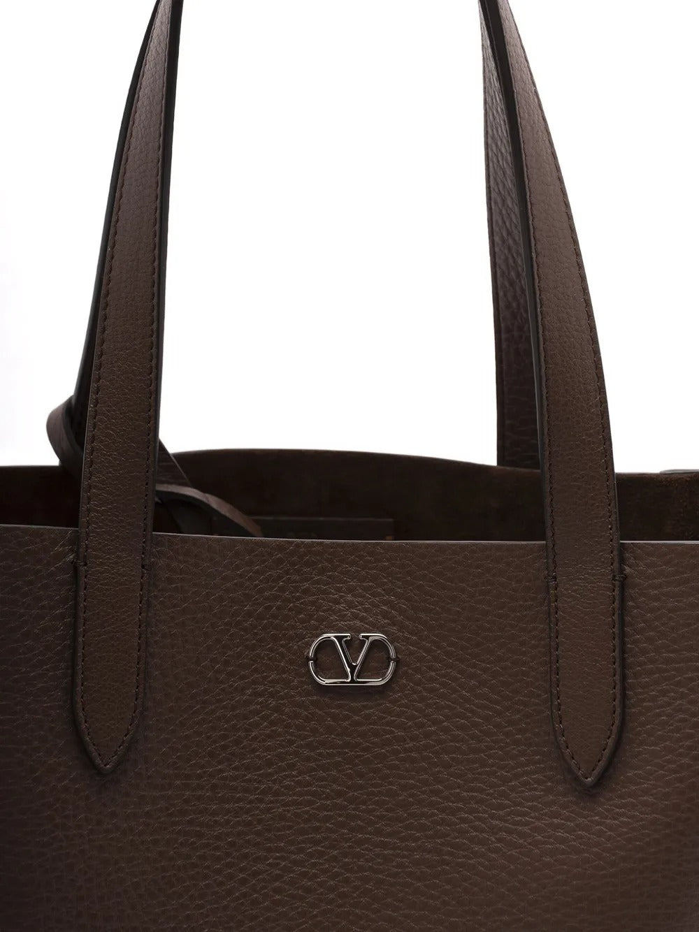 Garavani Metallic-eyelet Leather Tote Bag-VALENTINO-Verso