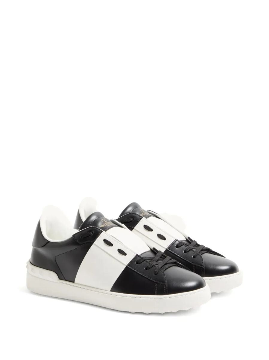 Garavani open leather sneakers-VALENTINO-Verso