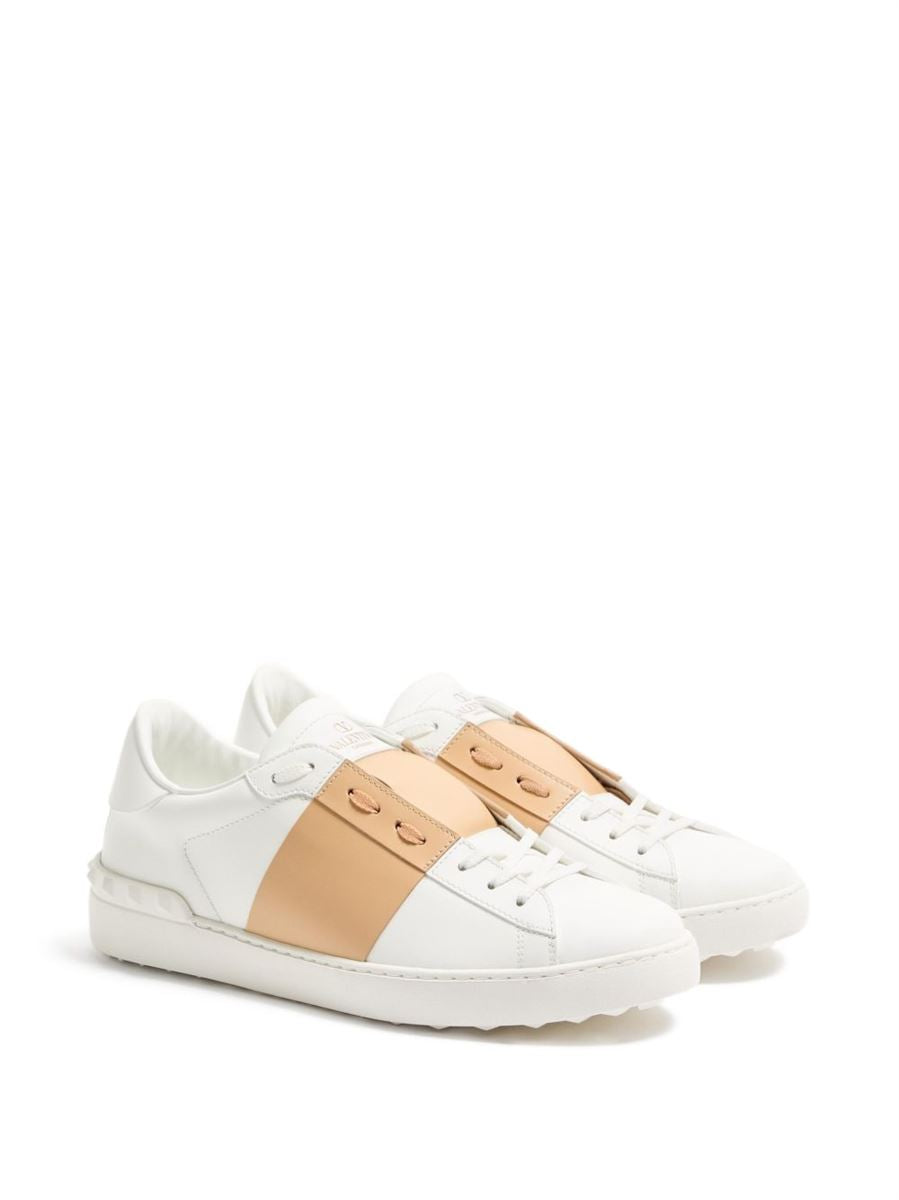 Garavani open leather sneakers-VALENTINO-Verso