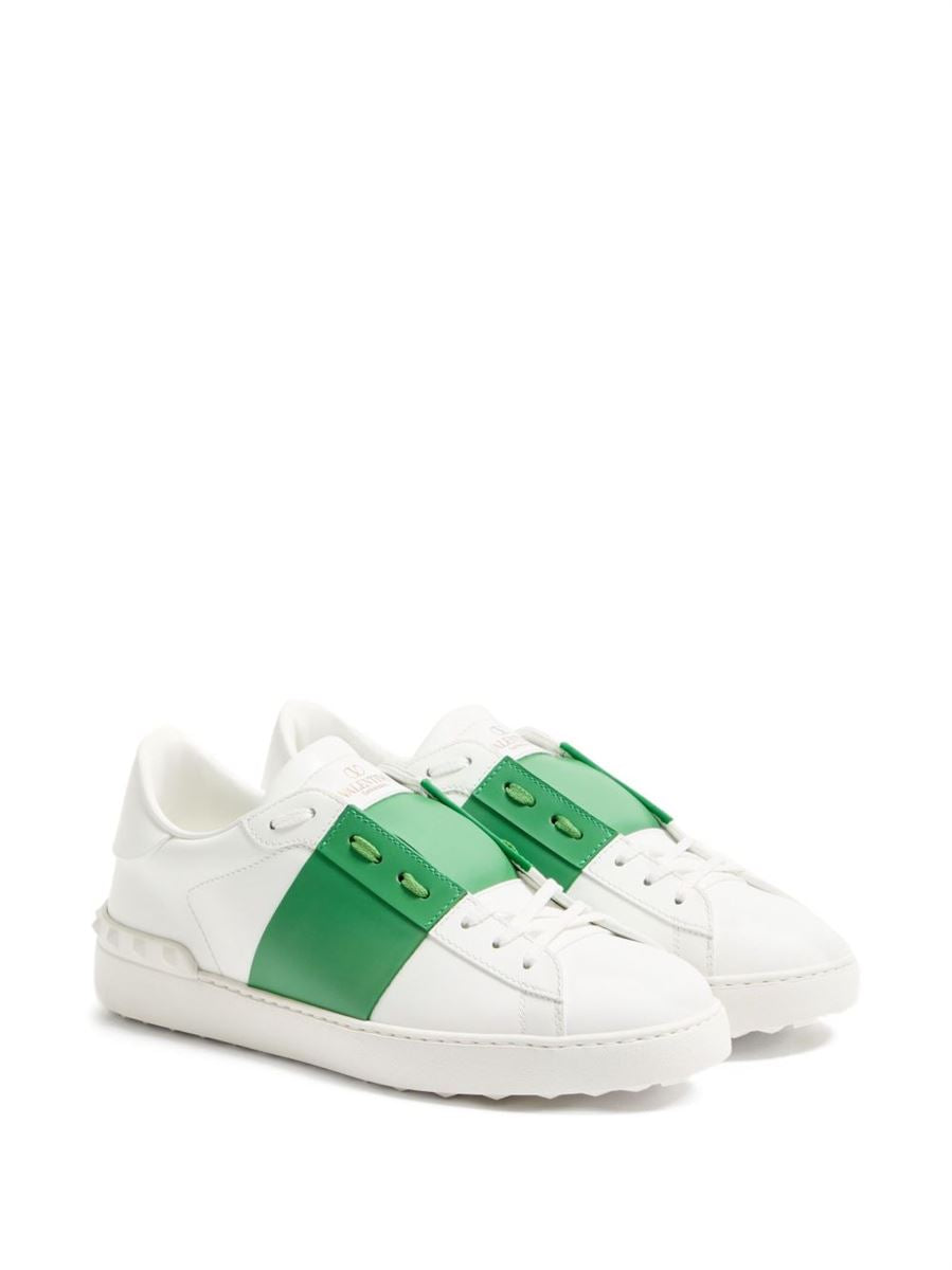 Garavani open leather sneakers-VALENTINO-Verso