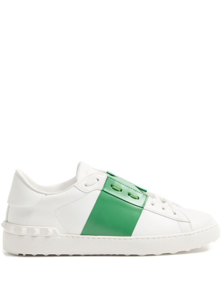 Garavani open leather sneakers-VALENTINO-Verso