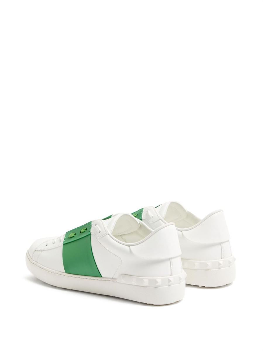 Garavani open leather sneakers-VALENTINO-Verso