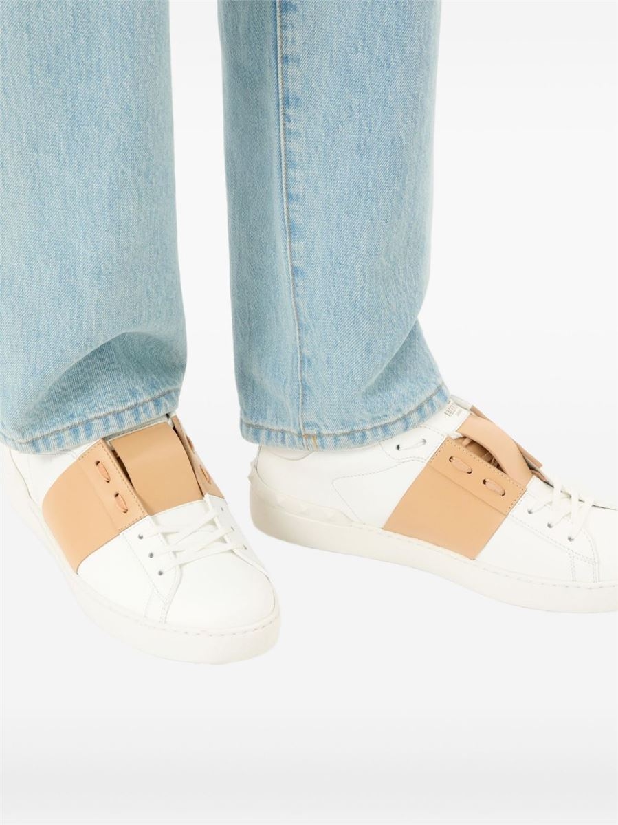 Garavani open leather sneakers-VALENTINO-Verso