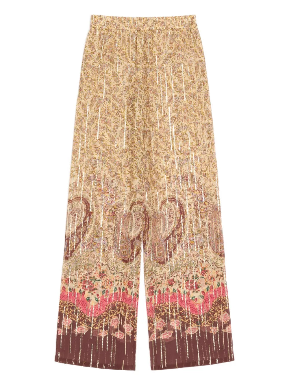 Garavani paisley-motif elastic-waistband trousers-VALENTINO-Verso