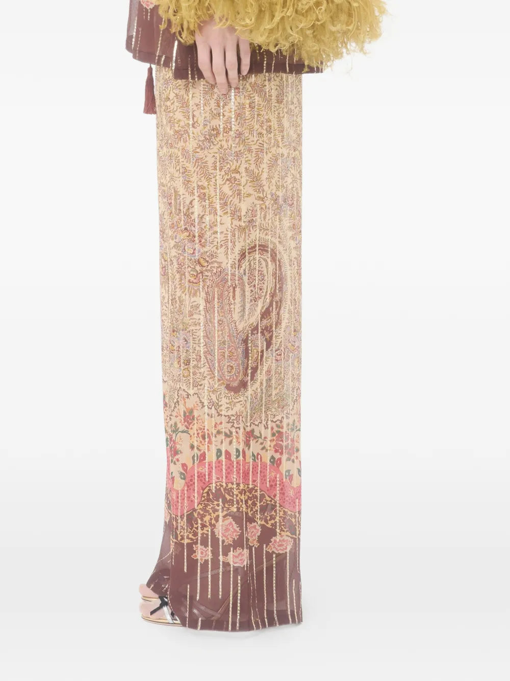 Garavani paisley-motif elastic-waistband trousers-VALENTINO-Verso