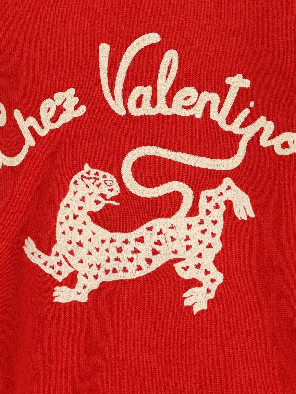 Garavani Panther-embroidered Wool Sweater-VALENTINO-Verso