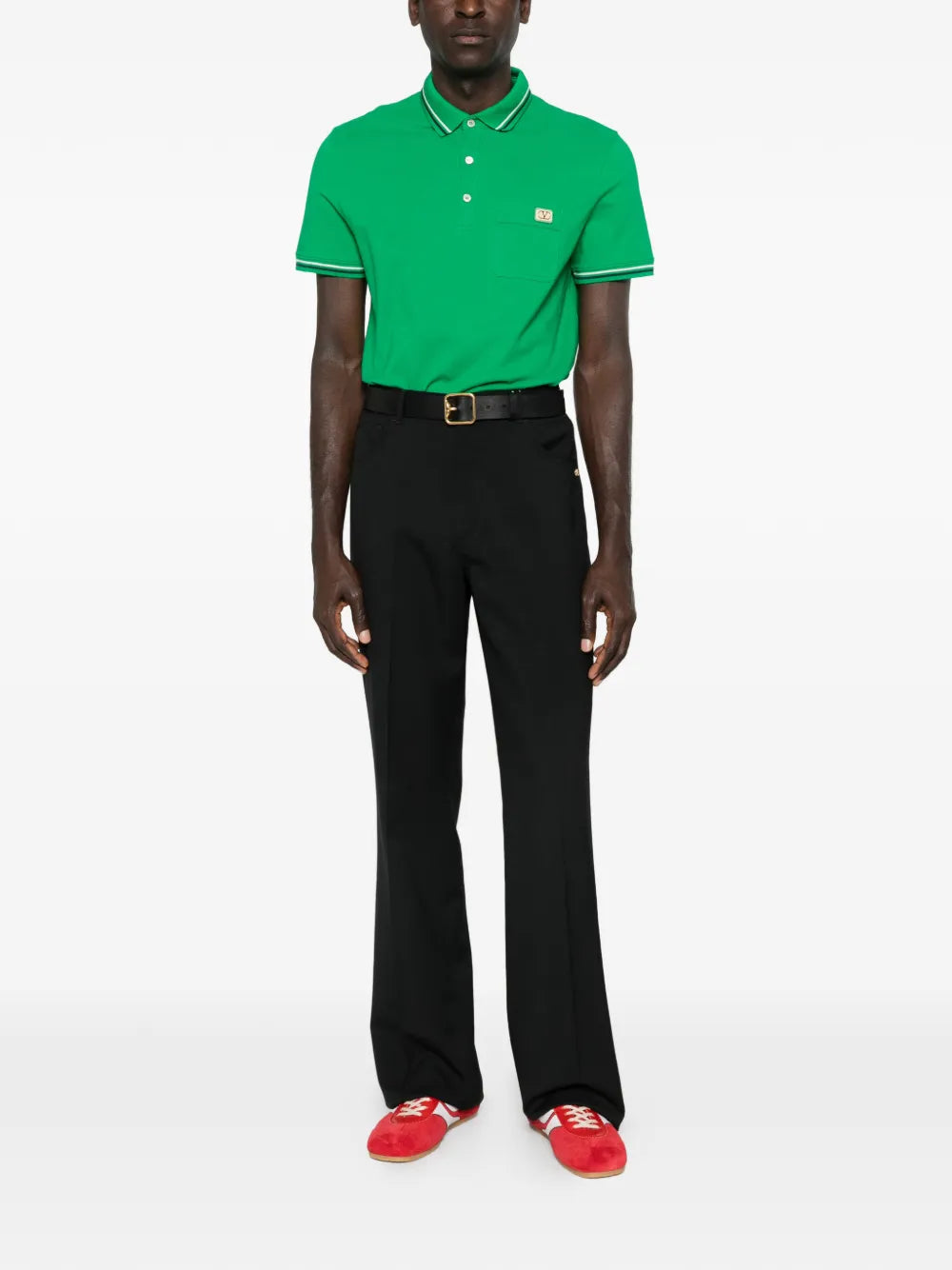 Garavani pocket trim polo t-shirt-VALENTINO-Verso