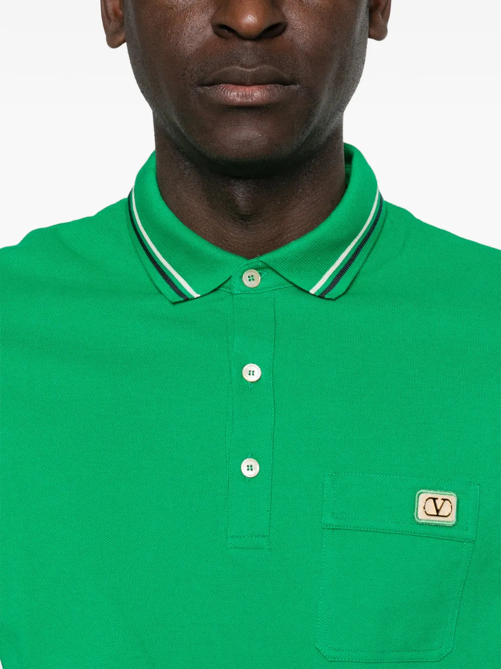 Garavani pocket trim polo t-shirt-VALENTINO-Verso