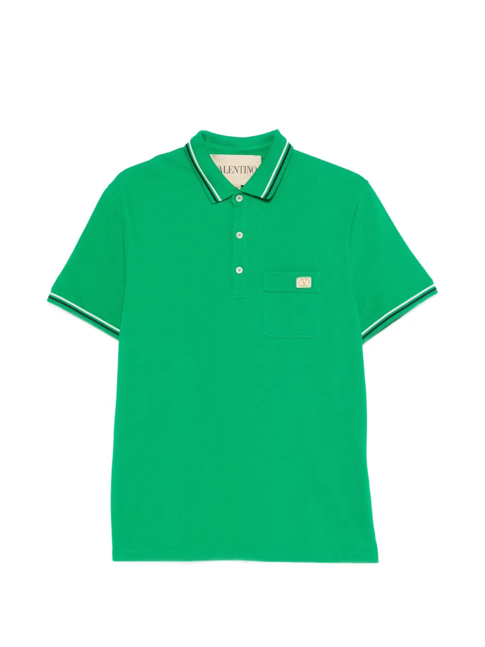 Garavani pocket trim polo t-shirt-VALENTINO-Verso