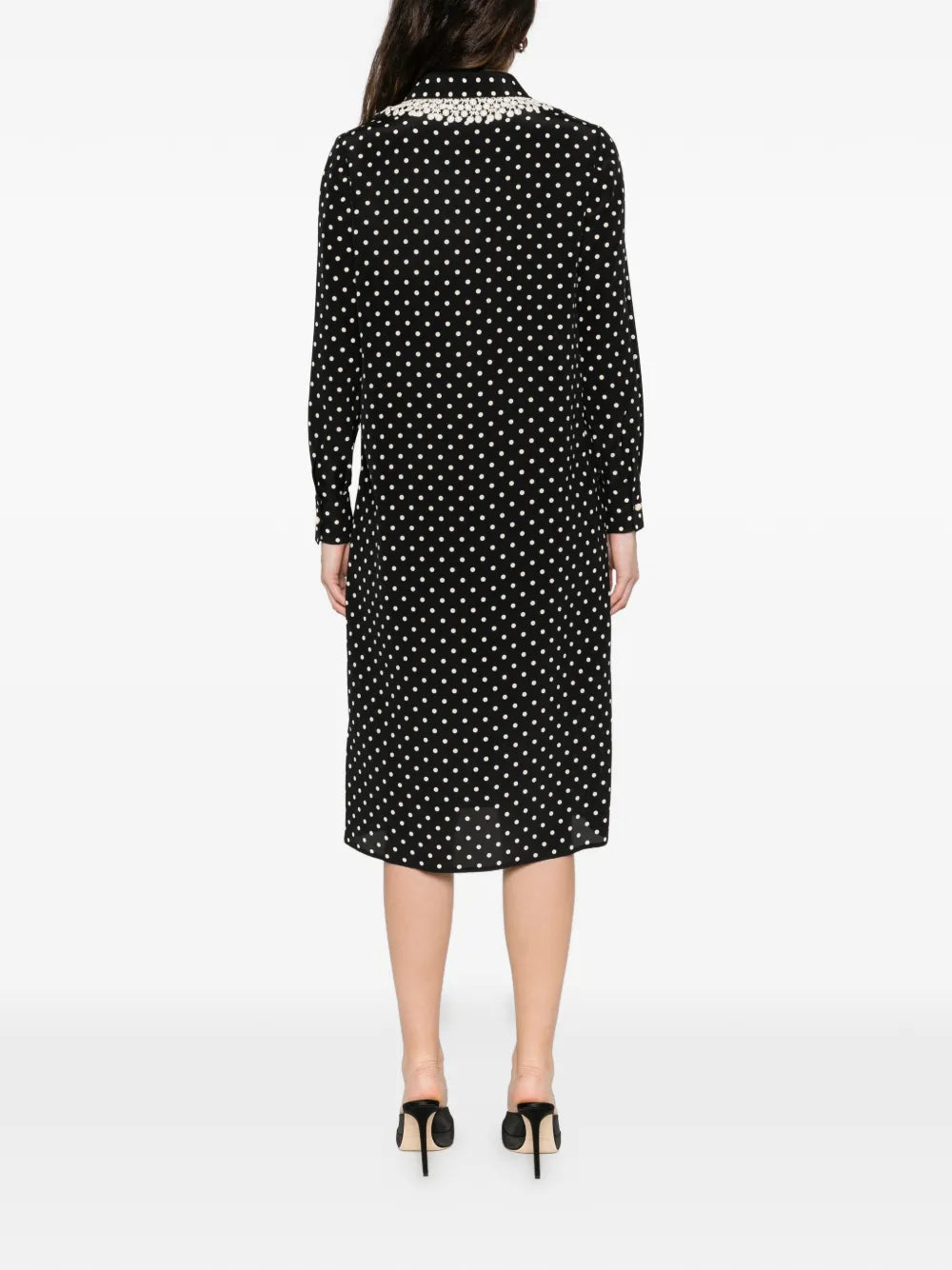 Garavani polka-dot midi shirt dress